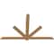 Ekena Millwork Kennewick Timber Gable Bracket, Western Red Cedar, 96"W x 60"H x 1 1/2"D x 5 1/2"F, 15/12 Pitch GBW096X60X0206KEN00SWR - alternate 3